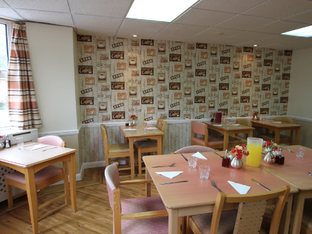 Dining at Campania ARBD Care Home
